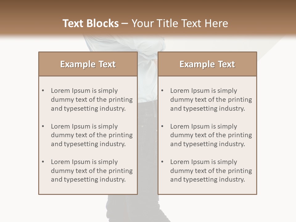 Happy Showing Businessman PowerPoint Template
