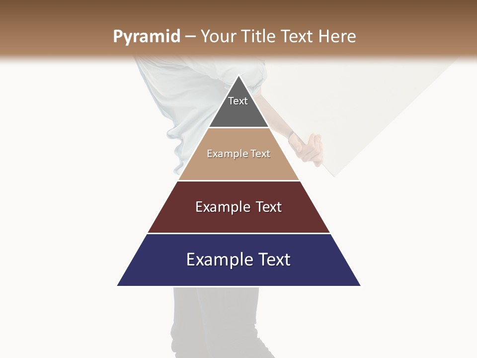 Happy Showing Businessman PowerPoint Template