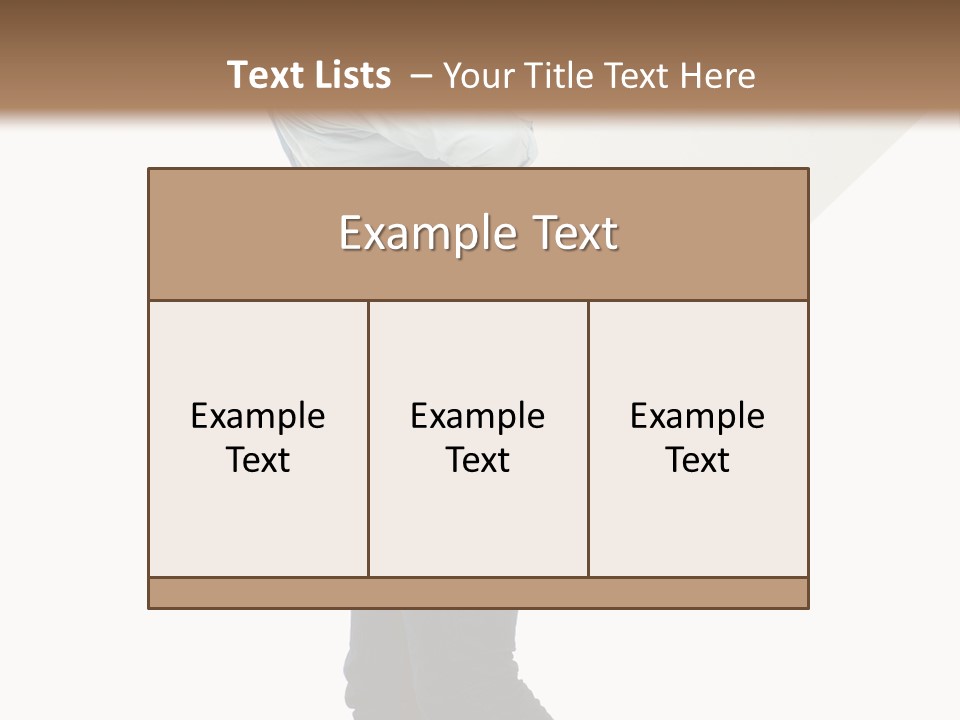 Happy Showing Businessman PowerPoint Template