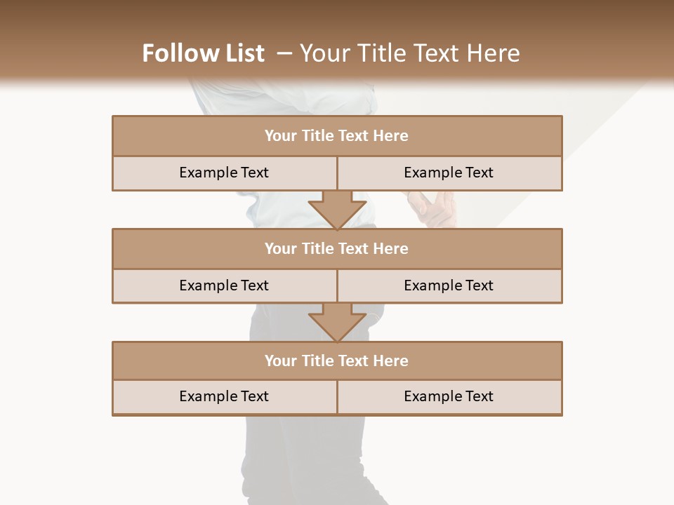 Happy Showing Businessman PowerPoint Template