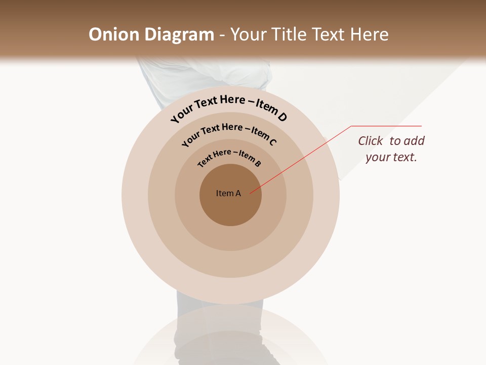 Happy Showing Businessman PowerPoint Template