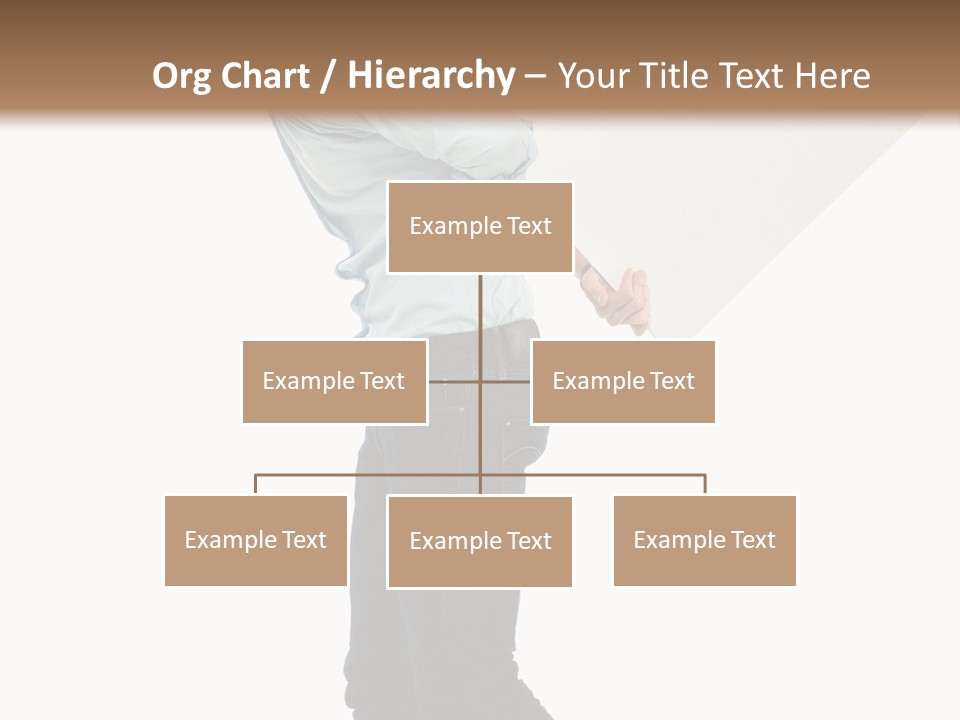 Happy Showing Businessman PowerPoint Template