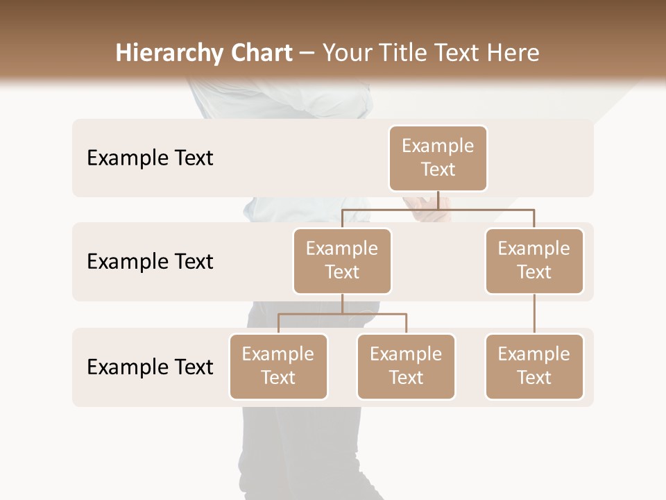 Happy Showing Businessman PowerPoint Template
