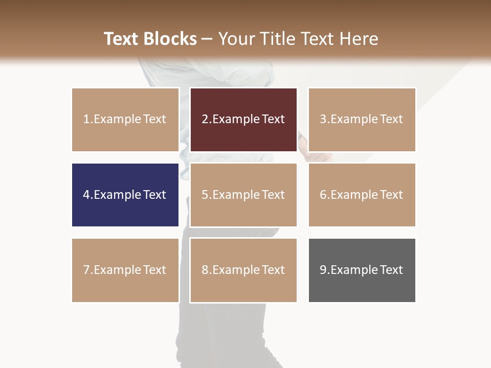 Happy Showing Businessman PowerPoint Template