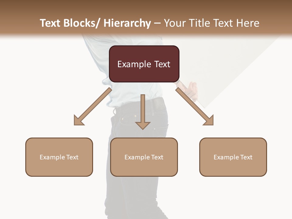 Happy Showing Businessman PowerPoint Template
