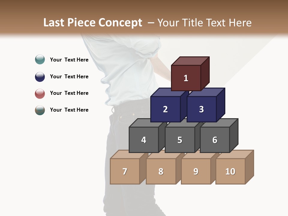 Happy Showing Businessman PowerPoint Template