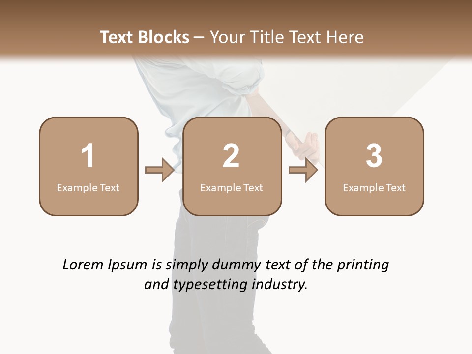 Happy Showing Businessman PowerPoint Template