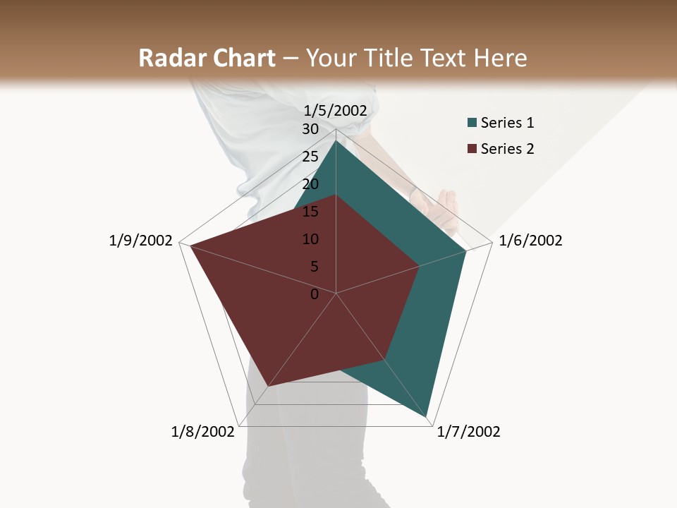 Happy Showing Businessman PowerPoint Template