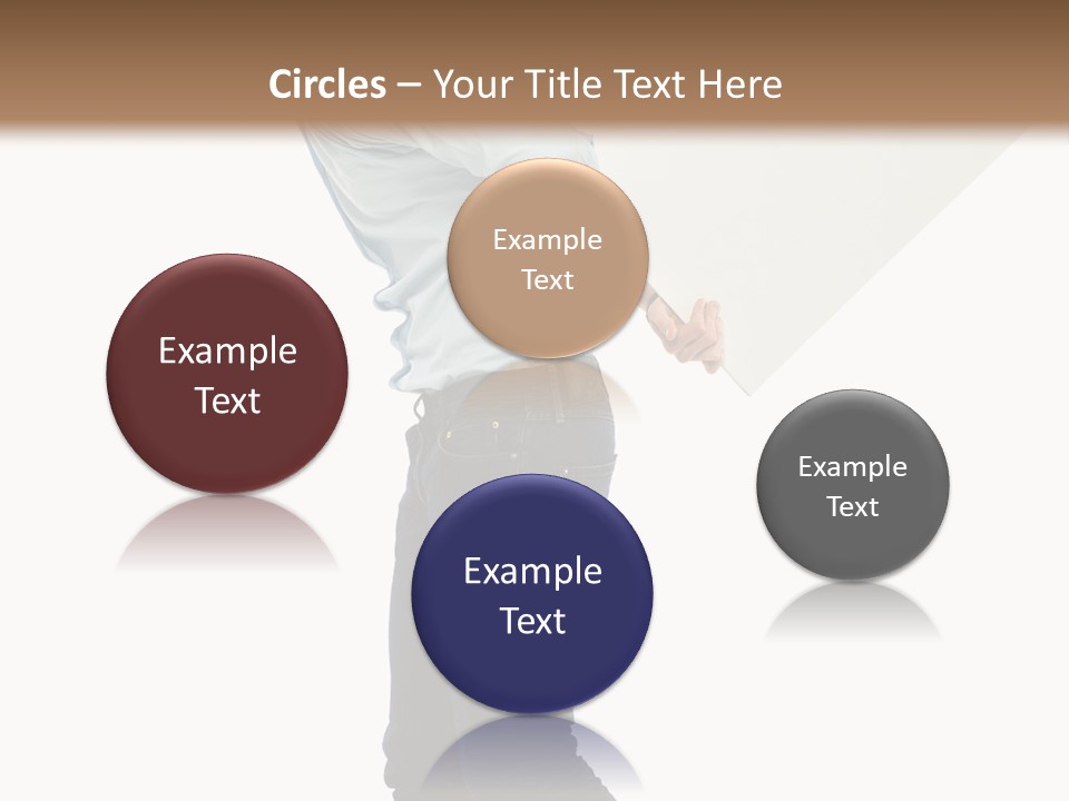 Happy Showing Businessman PowerPoint Template