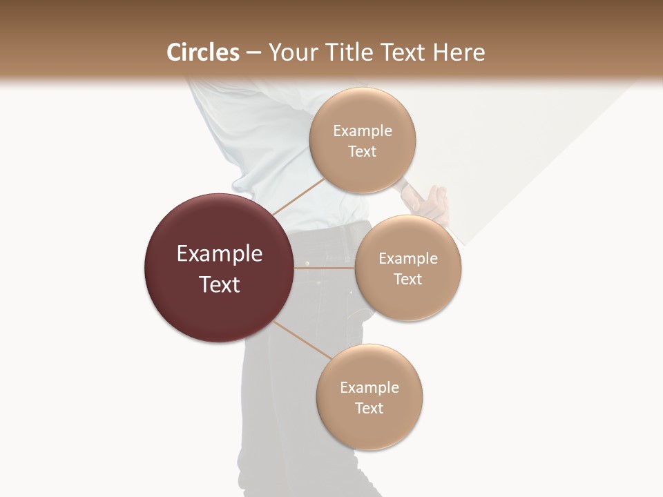 Happy Showing Businessman PowerPoint Template