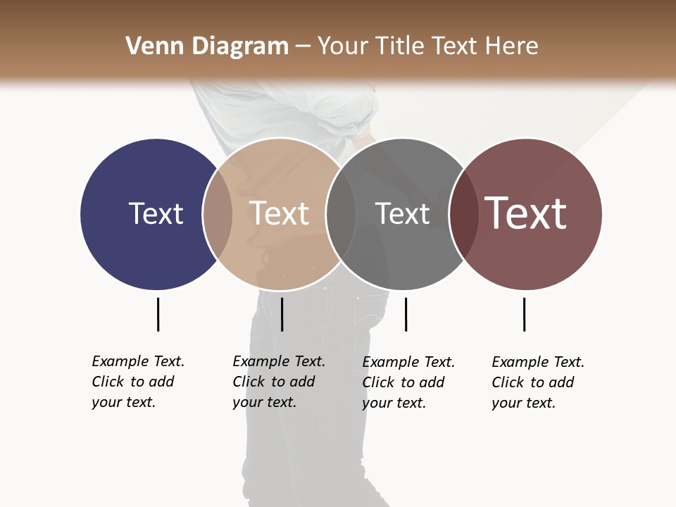 Happy Showing Businessman PowerPoint Template