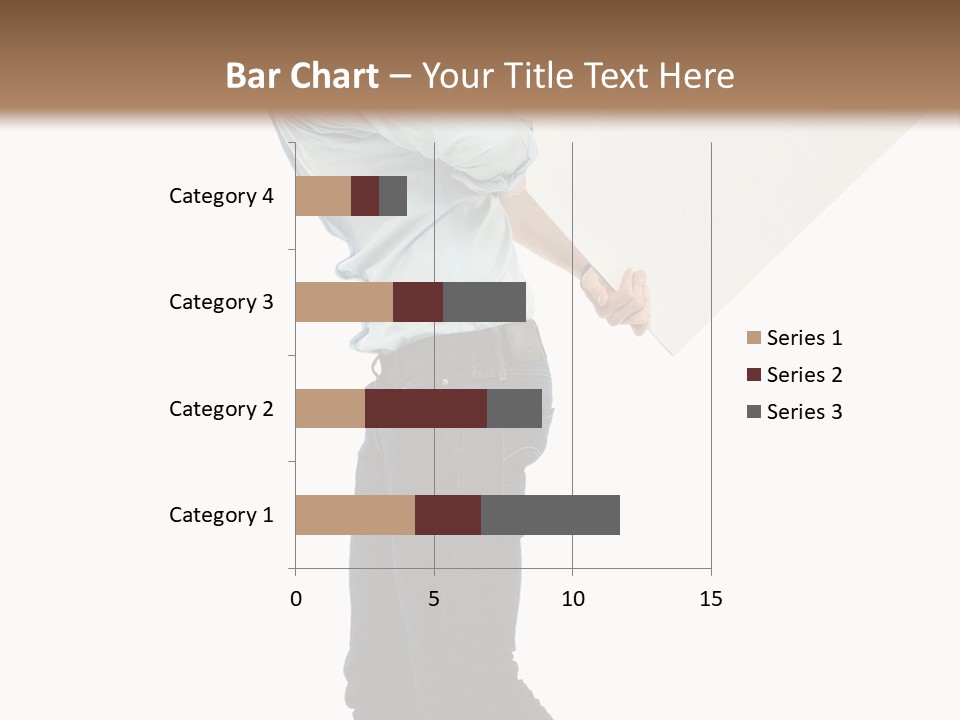 Happy Showing Businessman PowerPoint Template