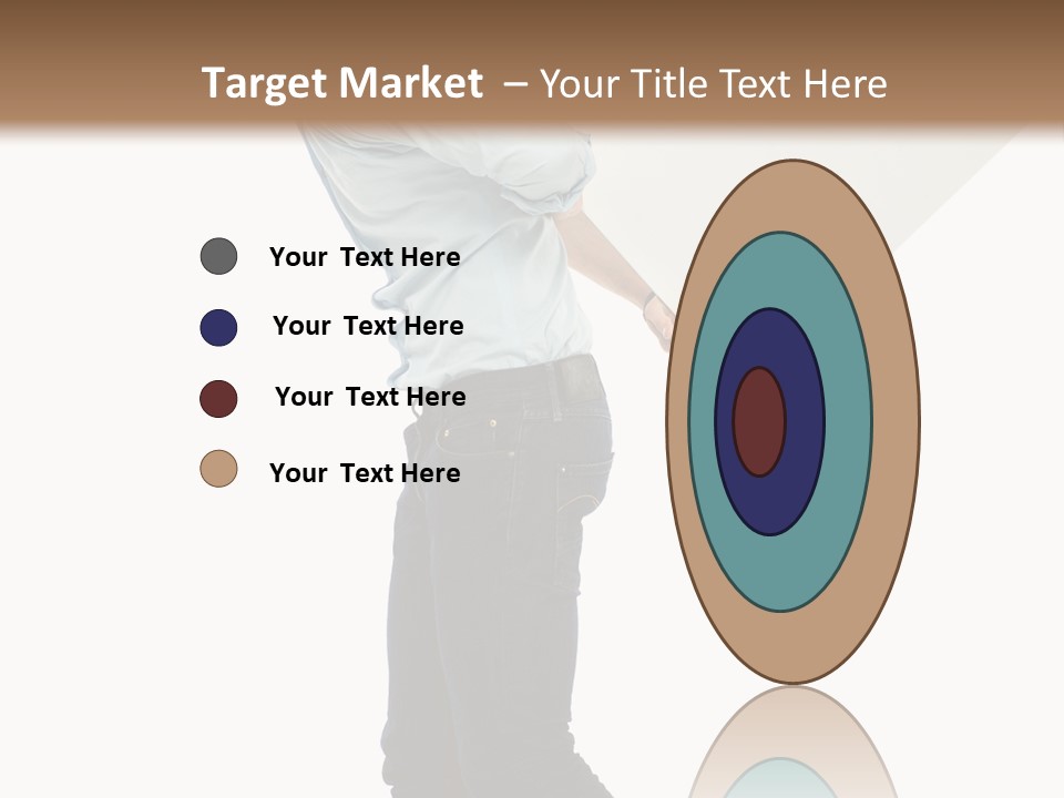 Happy Showing Businessman PowerPoint Template