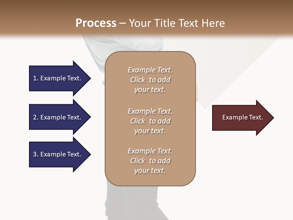 Happy Showing Businessman PowerPoint Template