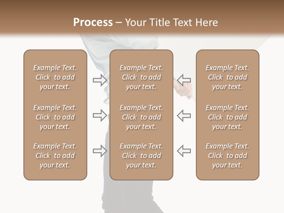 Happy Showing Businessman PowerPoint Template