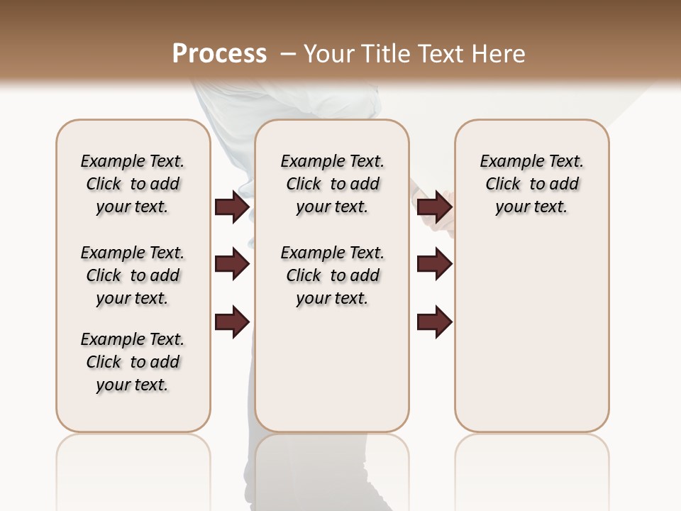 Happy Showing Businessman PowerPoint Template