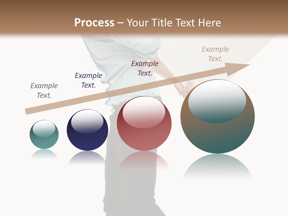 Happy Showing Businessman PowerPoint Template