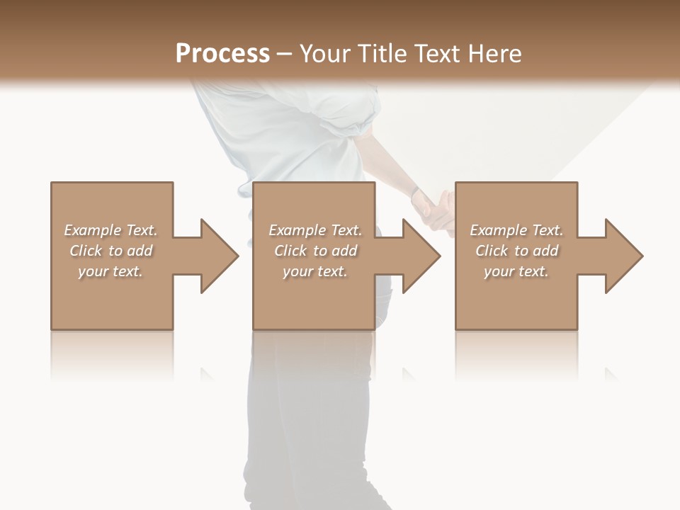 Happy Showing Businessman PowerPoint Template