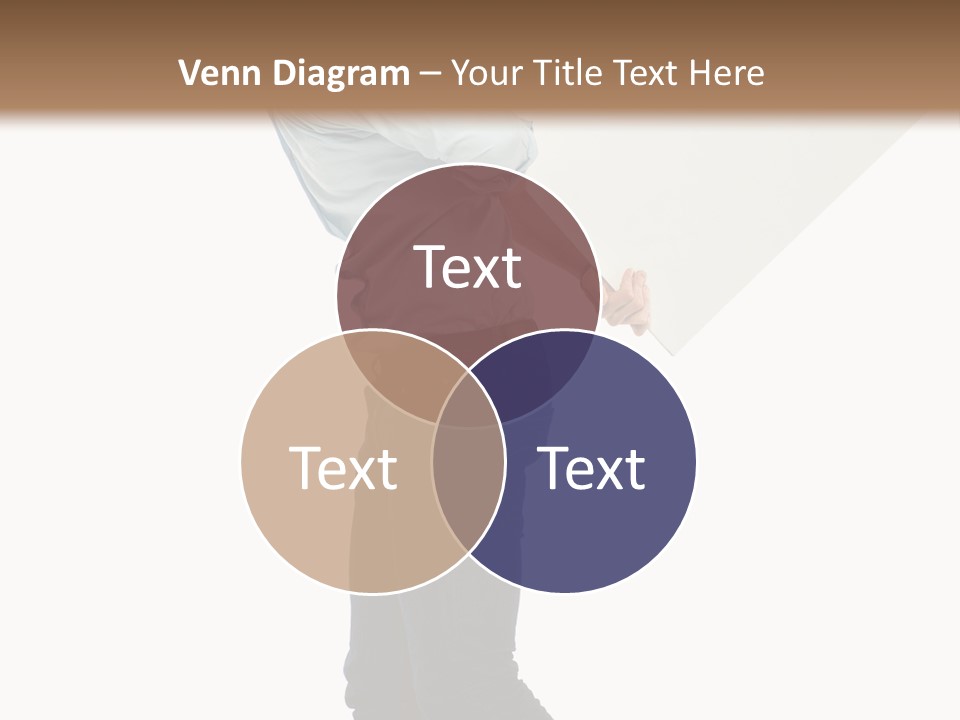 Happy Showing Businessman PowerPoint Template