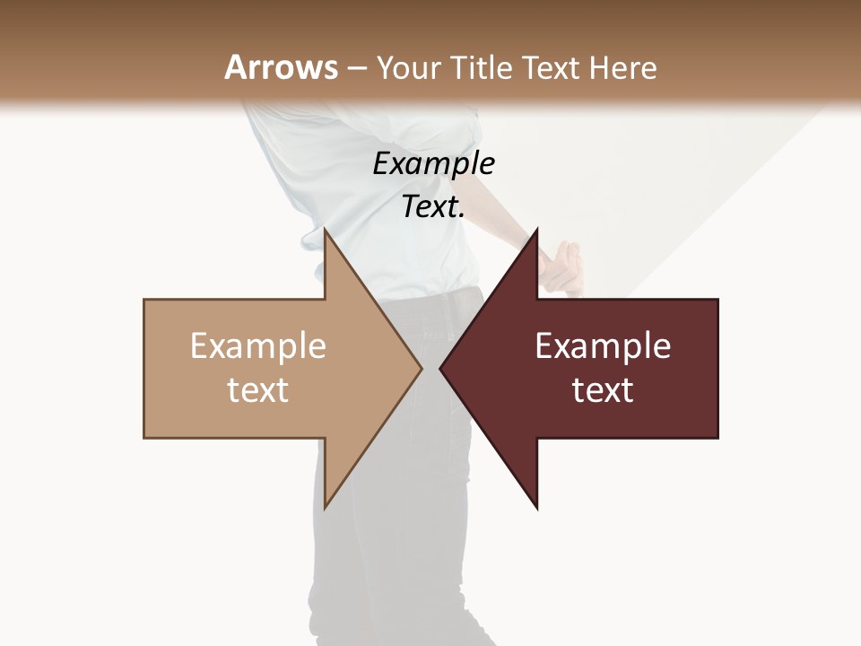 Happy Showing Businessman PowerPoint Template