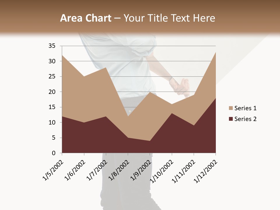 Happy Showing Businessman PowerPoint Template