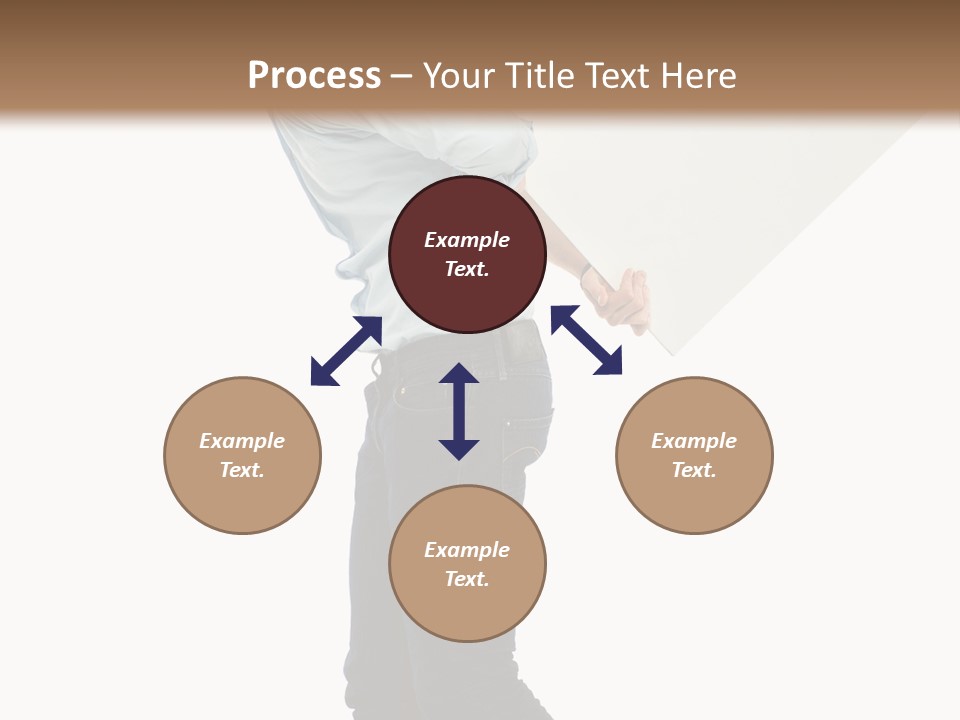 Happy Showing Businessman PowerPoint Template