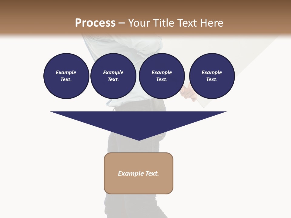 Happy Showing Businessman PowerPoint Template