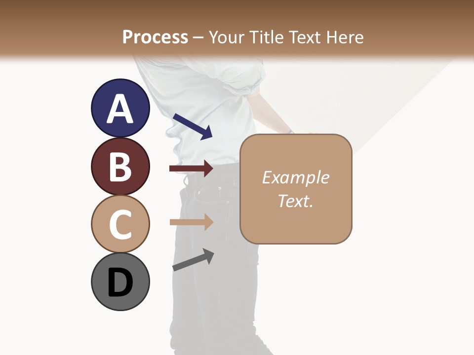 Happy Showing Businessman PowerPoint Template