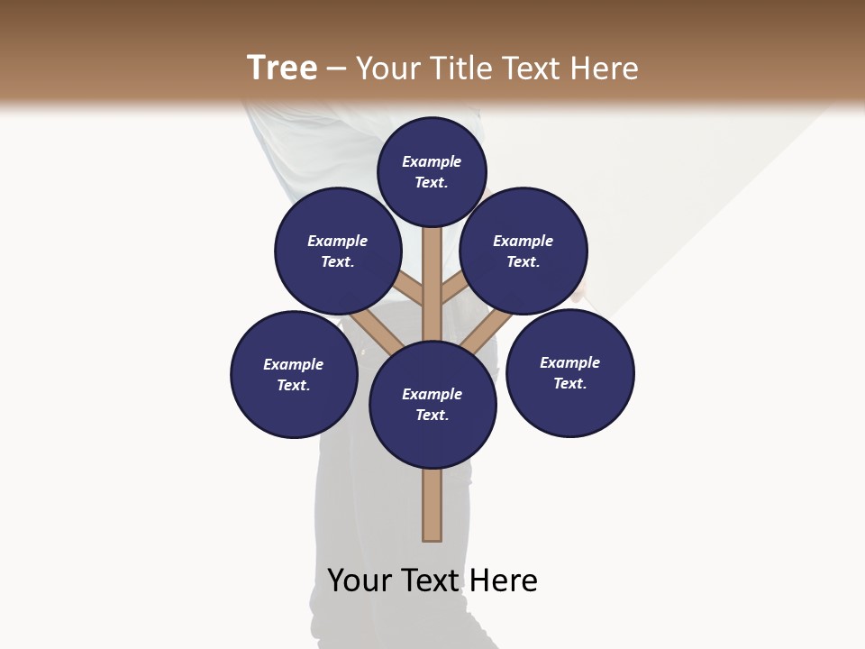 Happy Showing Businessman PowerPoint Template