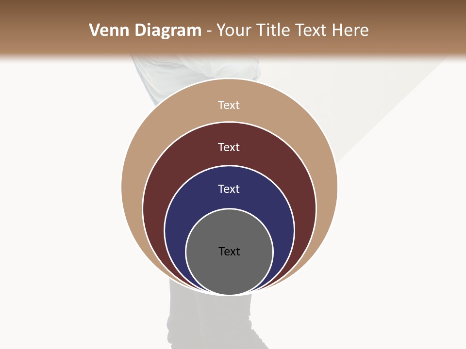 Happy Showing Businessman PowerPoint Template