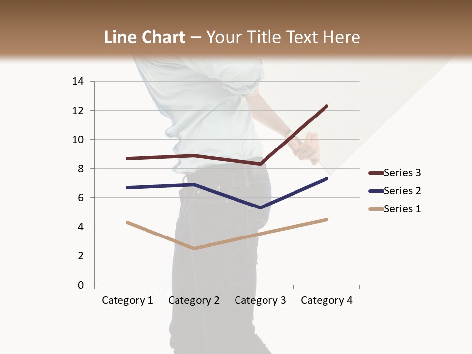 Happy Showing Businessman PowerPoint Template