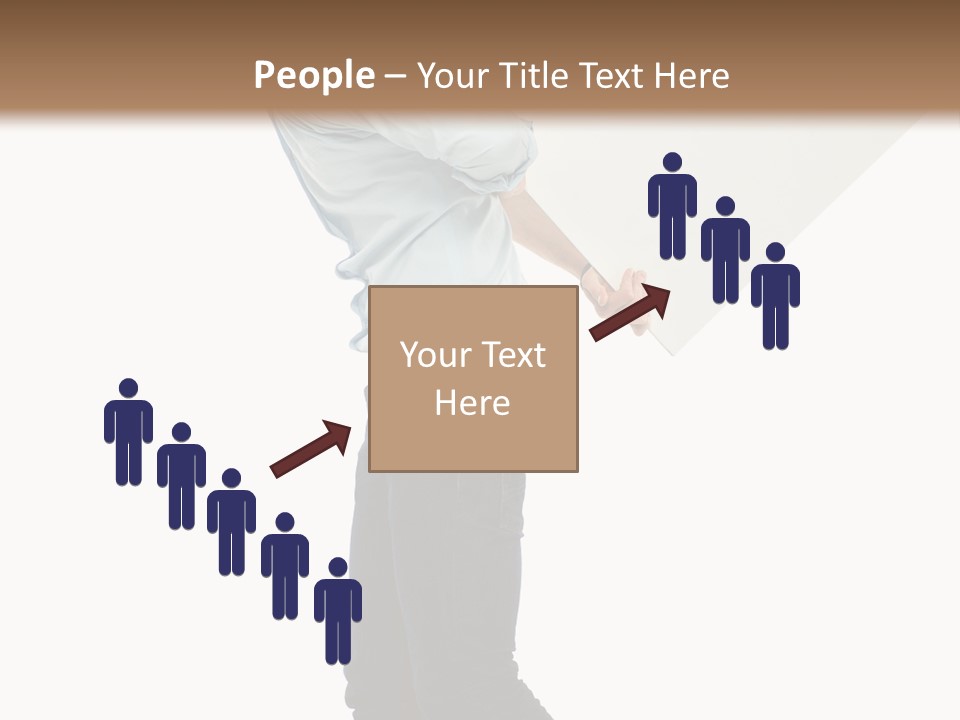 Happy Showing Businessman PowerPoint Template