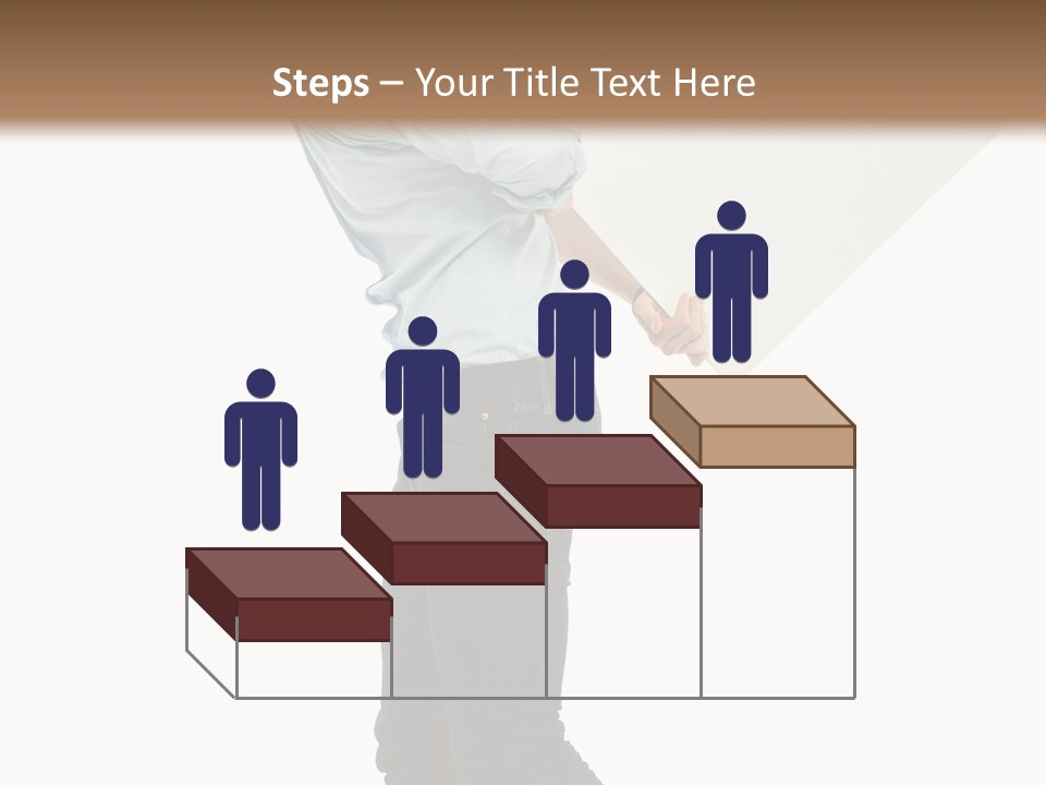 Happy Showing Businessman PowerPoint Template