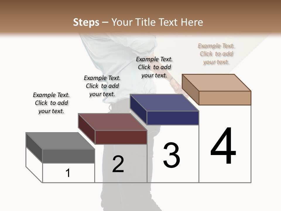 Happy Showing Businessman PowerPoint Template