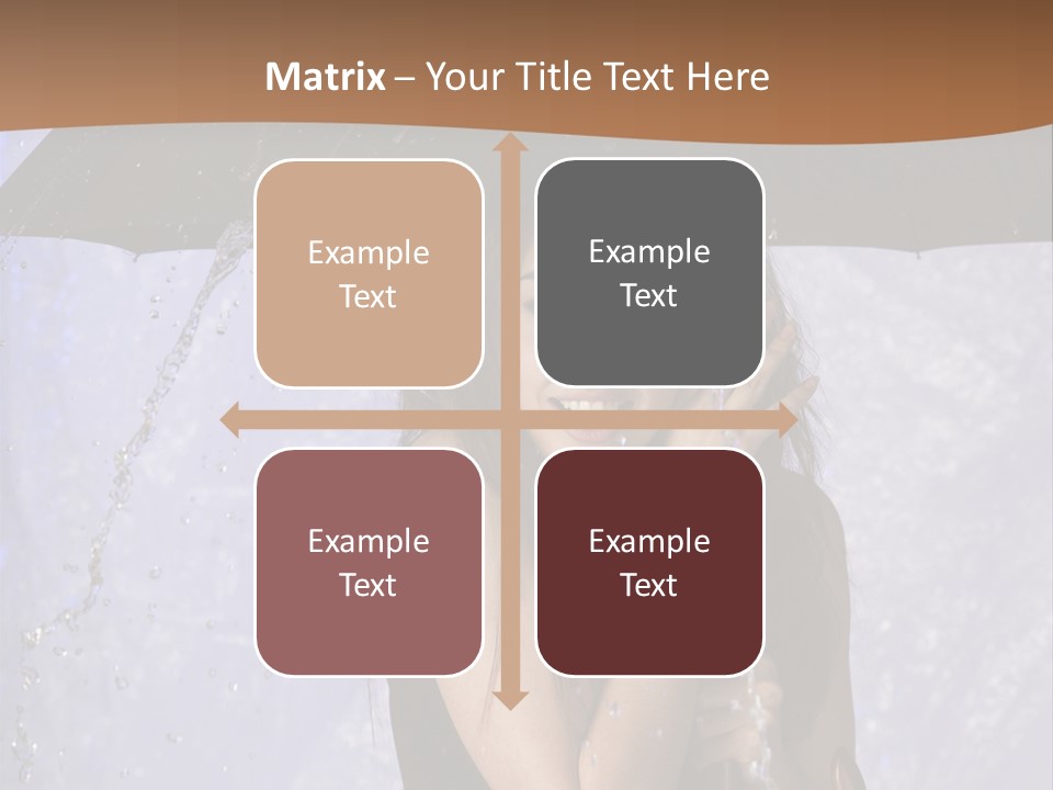 Wet Girl Meteorology PowerPoint Template