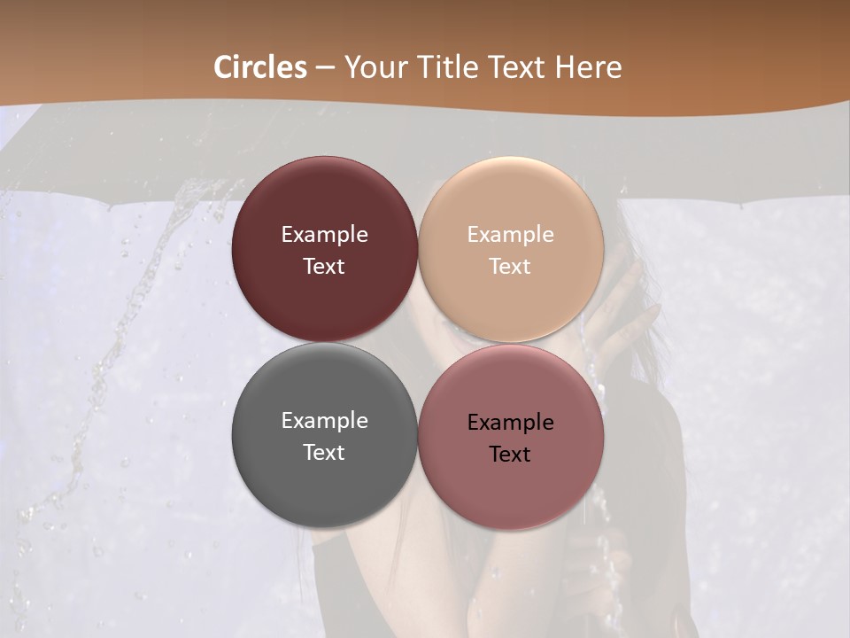 Wet Girl Meteorology PowerPoint Template