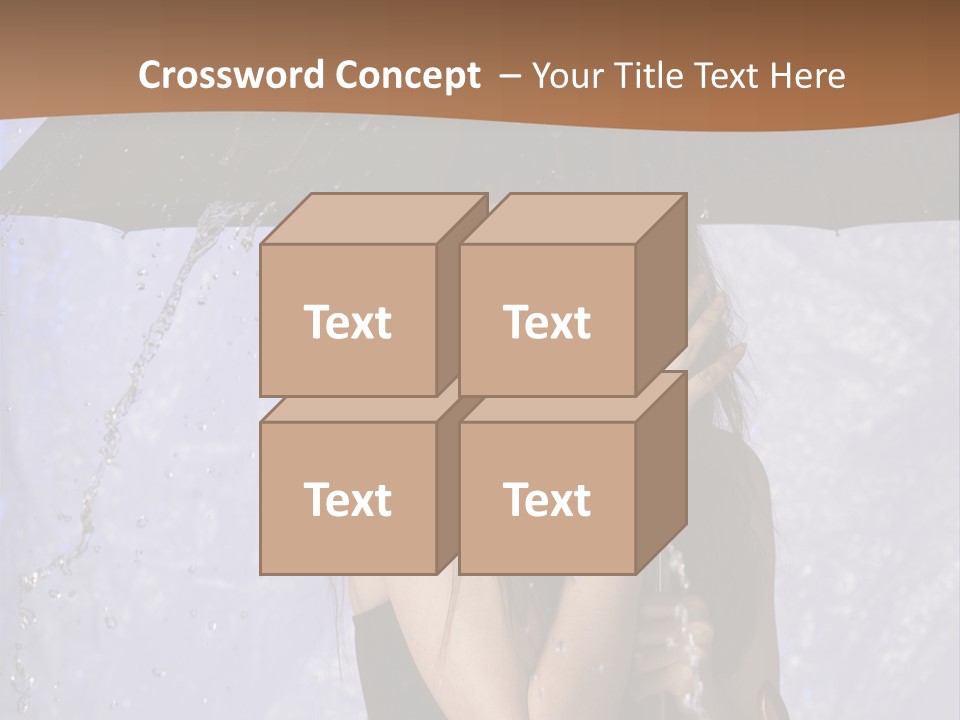 Wet Girl Meteorology PowerPoint Template