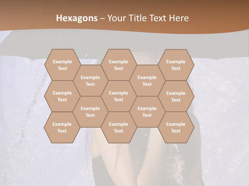 Wet Girl Meteorology PowerPoint Template