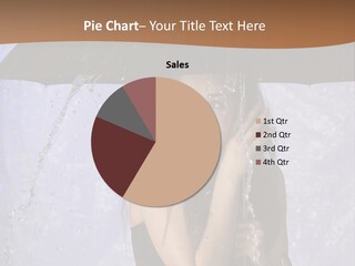 Wet Girl Meteorology PowerPoint Template