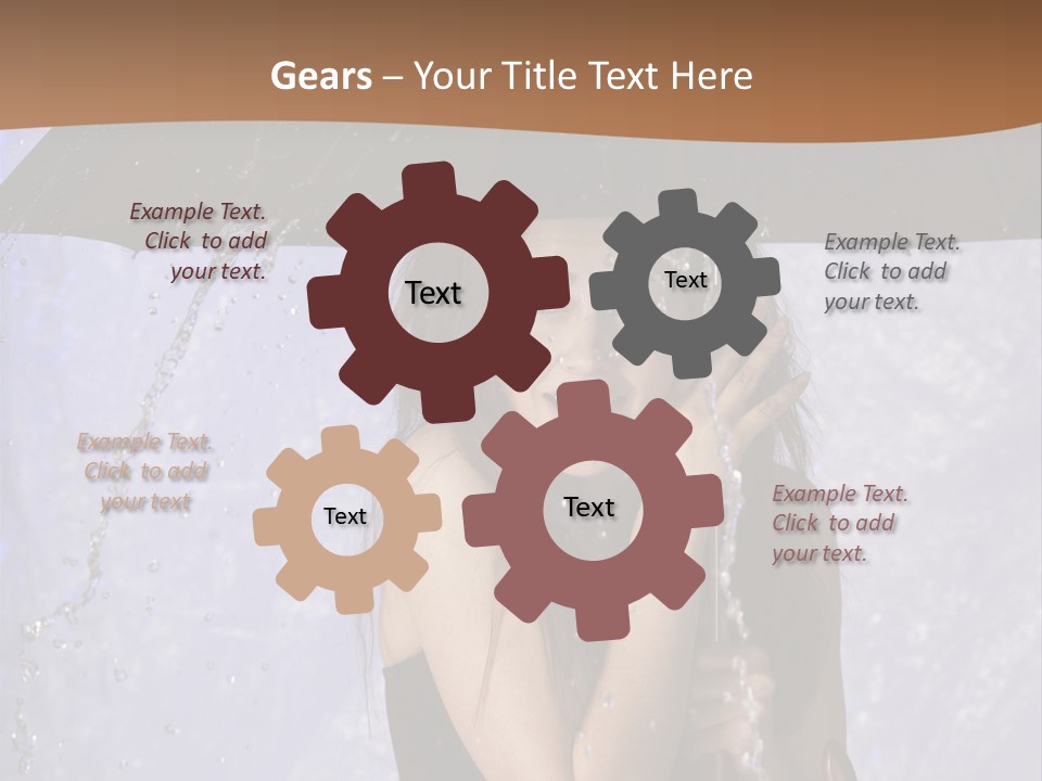 Wet Girl Meteorology PowerPoint Template