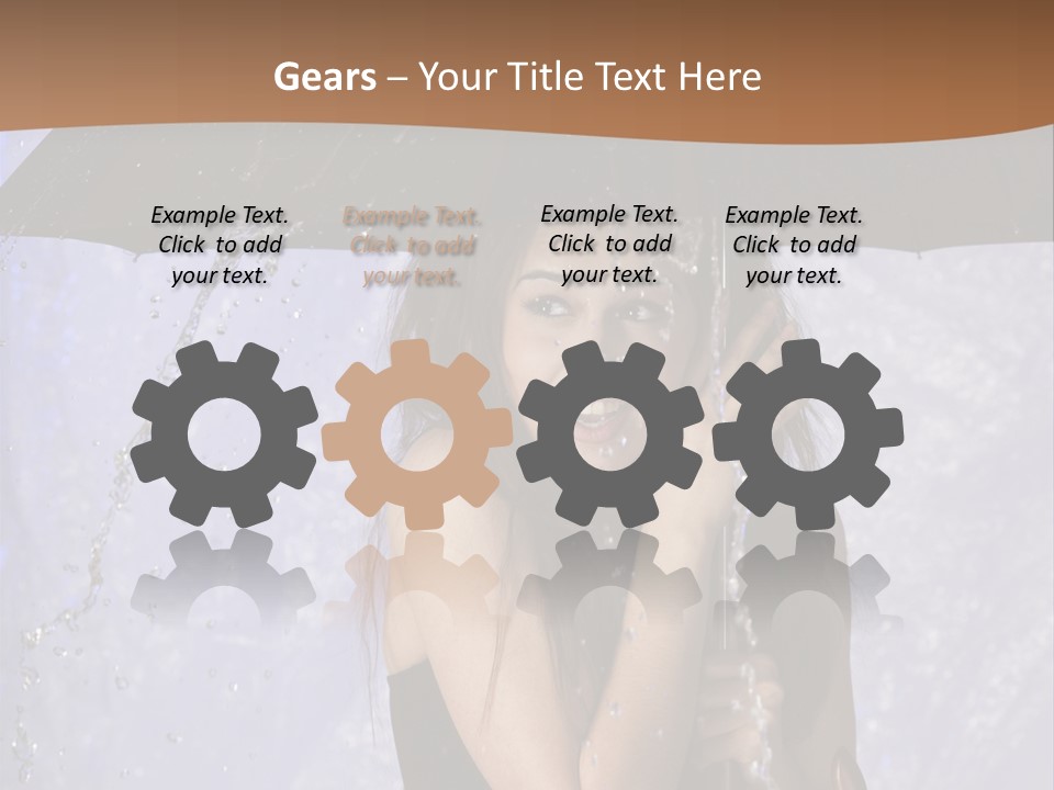 Wet Girl Meteorology PowerPoint Template