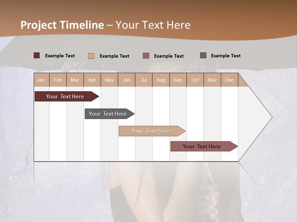 Wet Girl Meteorology PowerPoint Template