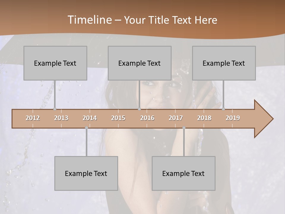 Wet Girl Meteorology PowerPoint Template