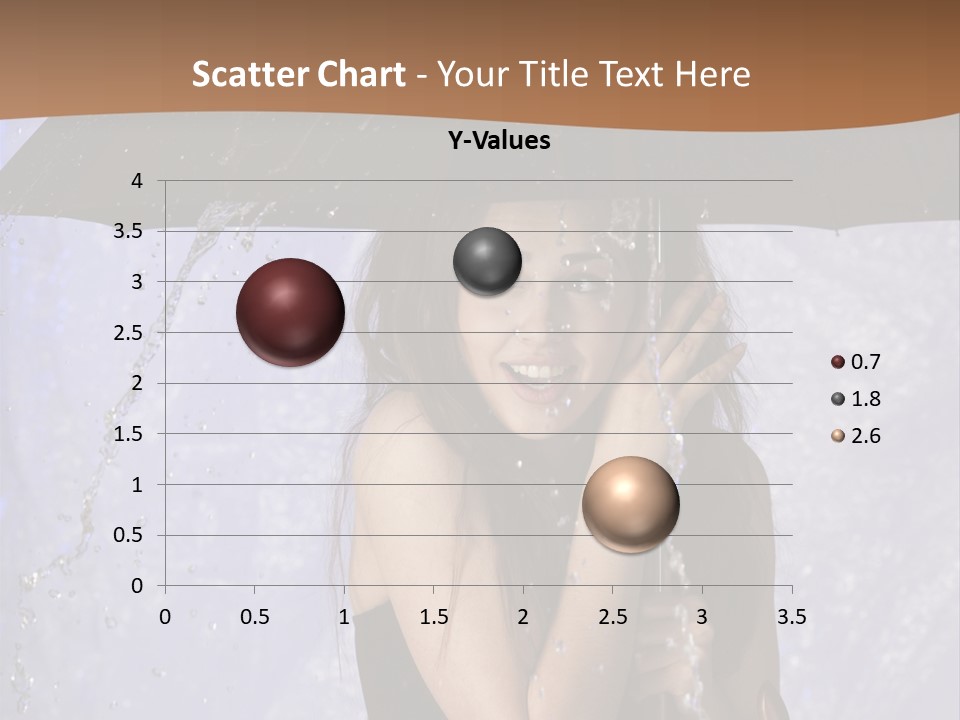 Wet Girl Meteorology PowerPoint Template