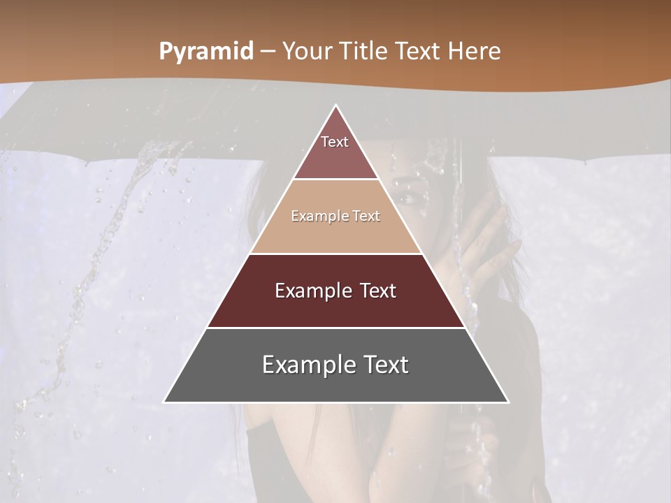 Wet Girl Meteorology PowerPoint Template