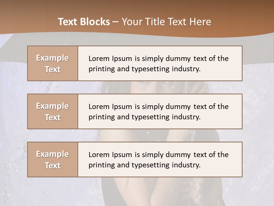 Wet Girl Meteorology PowerPoint Template