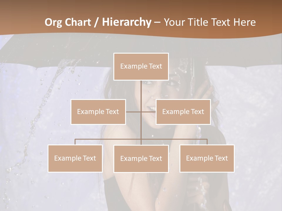 Wet Girl Meteorology PowerPoint Template
