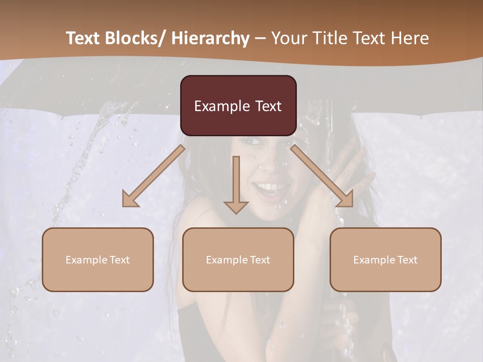 Wet Girl Meteorology PowerPoint Template