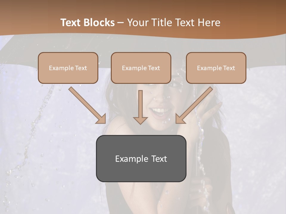Wet Girl Meteorology PowerPoint Template