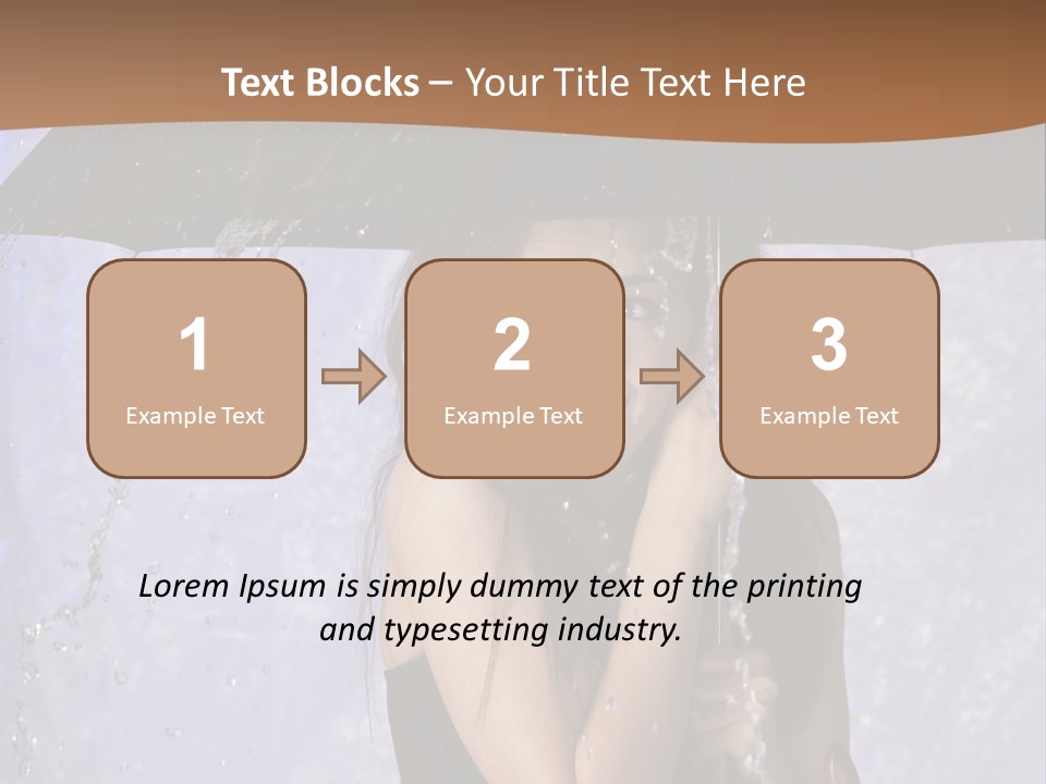 Wet Girl Meteorology PowerPoint Template